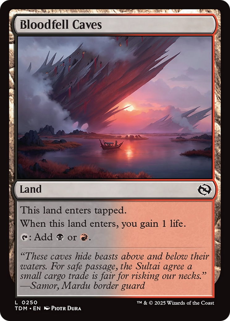 Bloodfell Caves [Tarkir: Dragonstorm] | Rook's Games and More