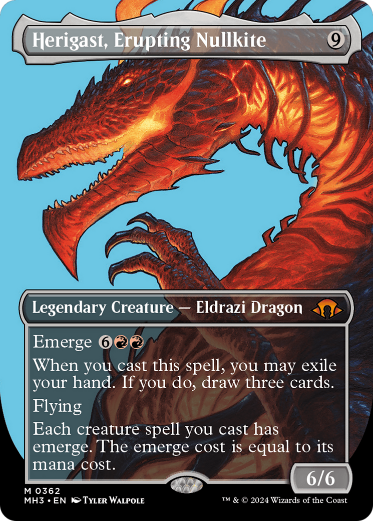 Herigast, Erupting Nullkite (Borderless) [Modern Horizons 3] | Rook's Games and More