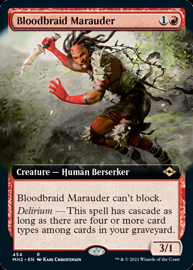 Bloodbraid Marauder (Extended Art) [Modern Horizons 2] | Rook's Games and More