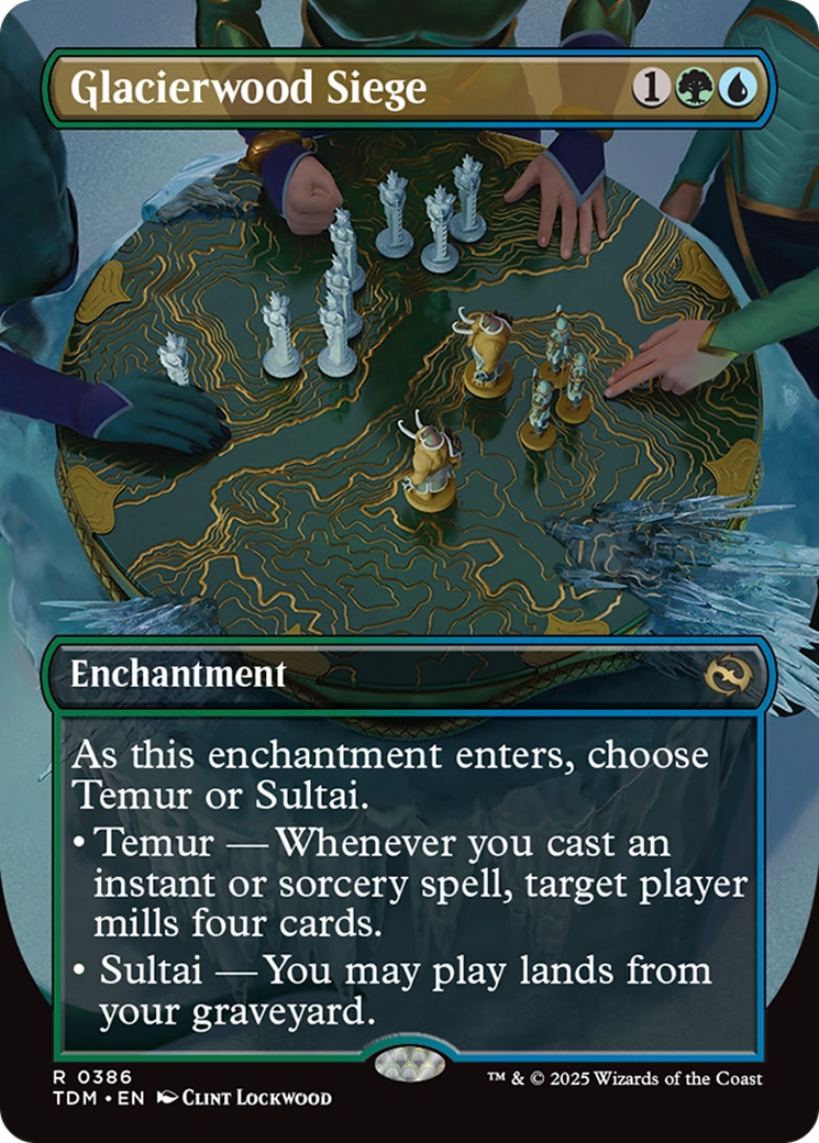 Glacierwood Siege (Borderless) [Tarkir: Dragonstorm] | Rook's Games and More