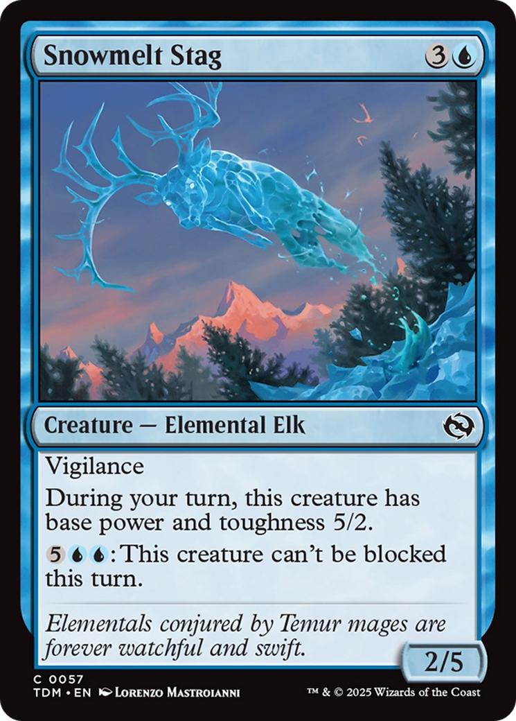 Snowmelt Stag [Tarkir: Dragonstorm] | Rook's Games and More