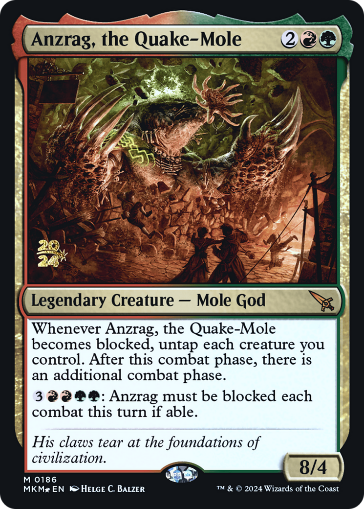 Anzrag, the Quake-Mole [Murders at Karlov Manor Prerelease Promos] | Rook's Games and More