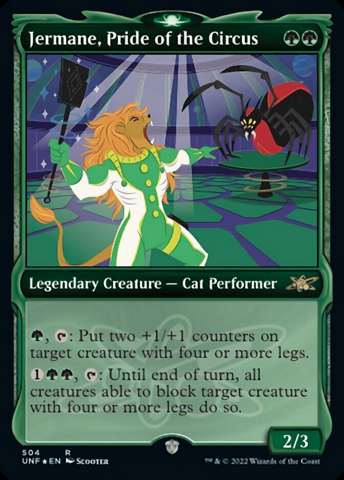 Jermane, Pride of the Circus (Showcase) (Galaxy Foil) [Unfinity] | Rook's Games and More