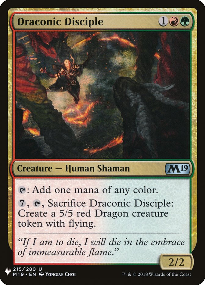 Draconic Disciple [Mystery Booster] | Rook's Games and More