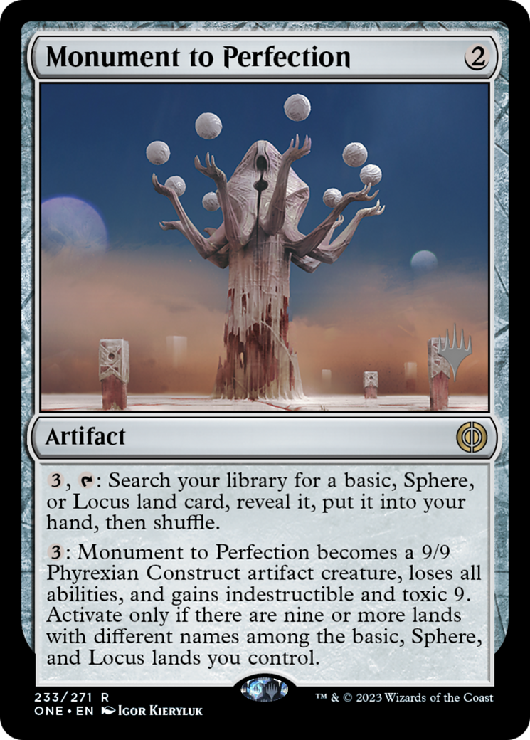 Monument to Perfection (Promo Pack) [Phyrexia: All Will Be One Promos] | Rook's Games and More