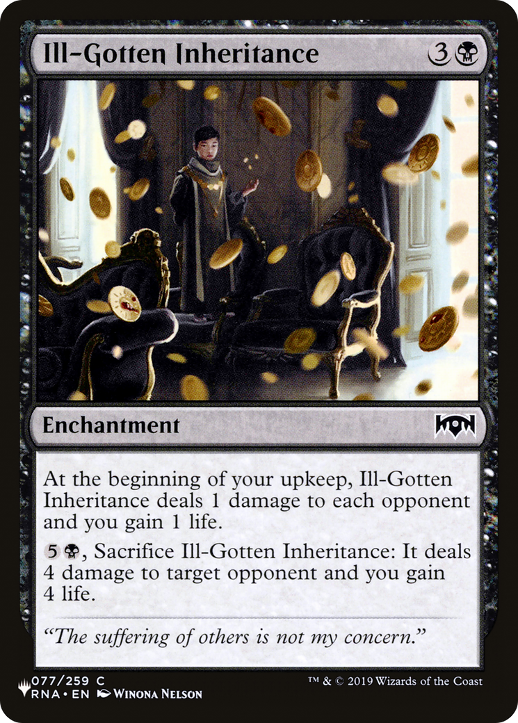 Ill-Gotten Inheritance [The List] | Rook's Games and More