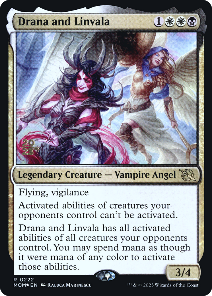 Drana and Linvala [March of the Machine Prerelease Promos] | Rook's Games and More