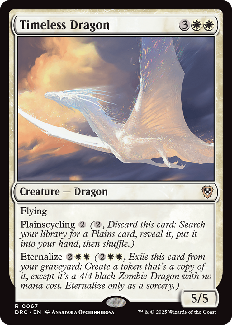 Timeless Dragon [Aetherdrift Commander] | Rook's Games and More