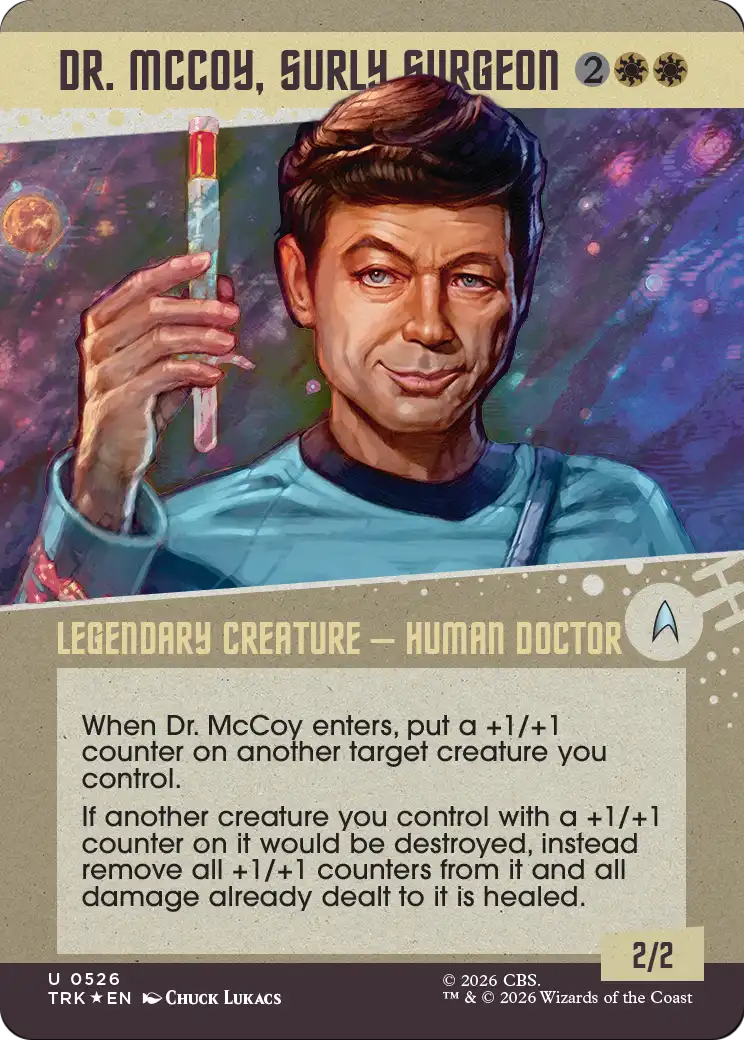 Dr. McCoy, Surly Surgeon (Showcase) (Surge Foil) [Star Trek] | Rook's Games and More
