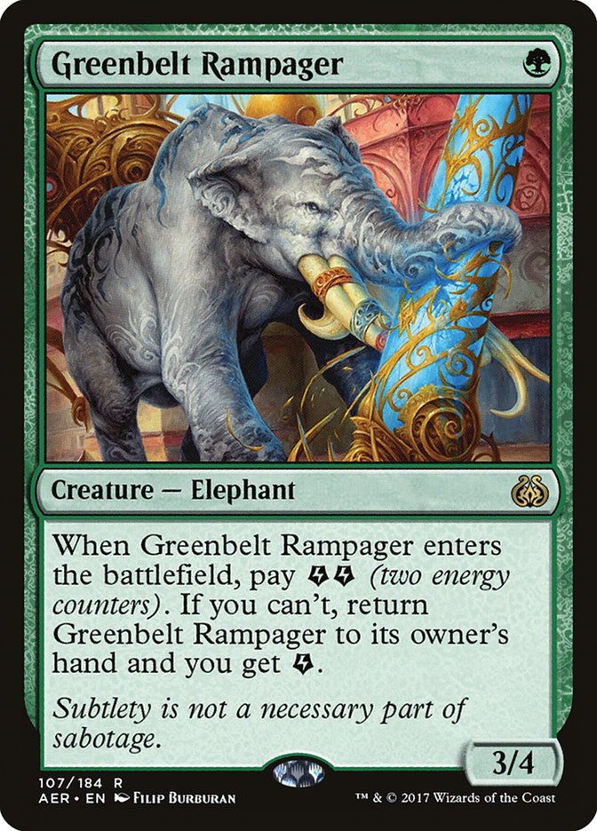Greenbelt Rampager [Aether Revolt] | Rook's Games and More