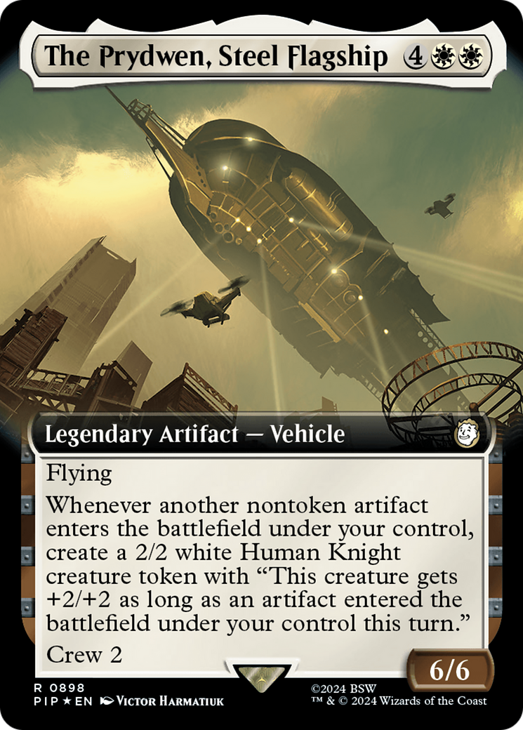 The Prydwen, Steel Flagship (Extended Art) (Surge Foil) [Fallout] | Rook's Games and More