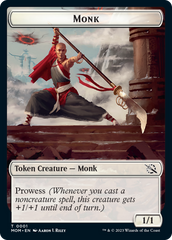 Monk // Kraken Double-Sided Token [March of the Machine Tokens] | Rook's Games and More