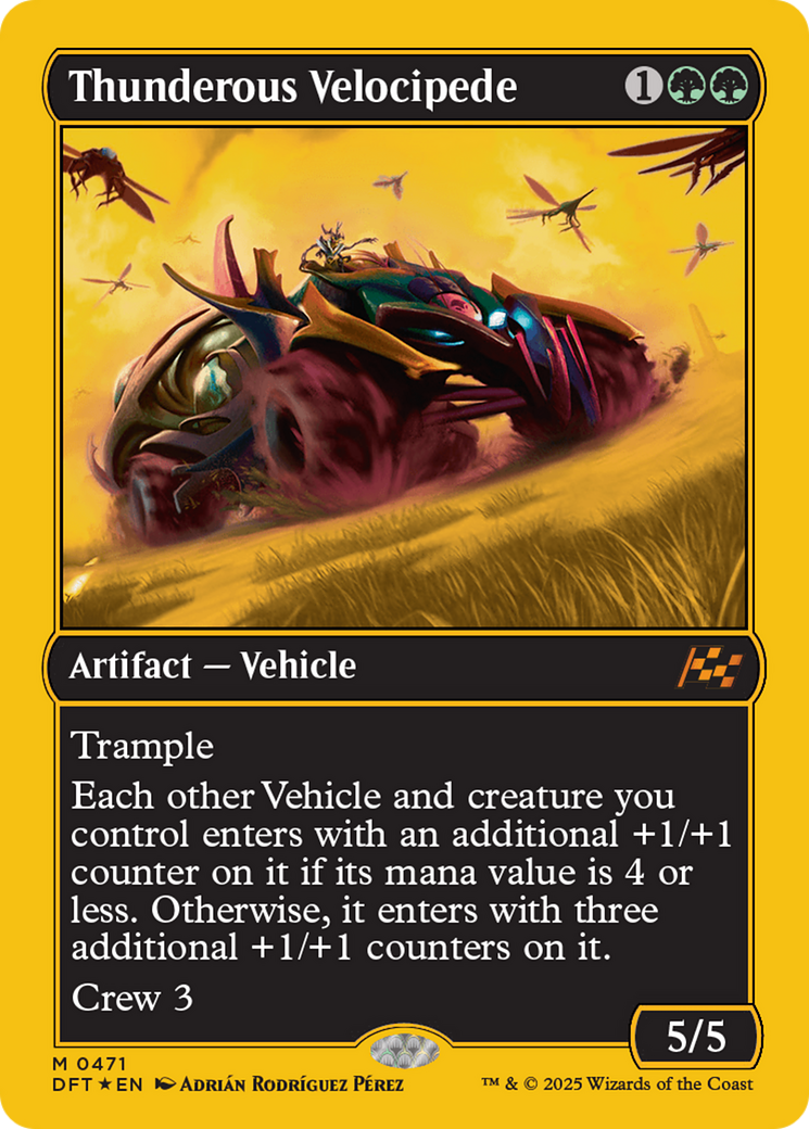 Thunderous Velocipede (First-Place Foil) [Aetherdrift] | Rook's Games and More