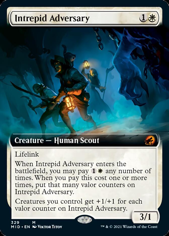 Intrepid Adversary (Extended Art) [Innistrad: Midnight Hunt] | Rook's Games and More