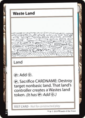 Waste Land (2021 Edition) [Mystery Booster Playtest Cards] | Rook's Games and More