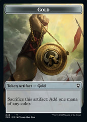 Gold // Dragon Double-Sided Token [Commander Legends: Battle for Baldur's Gate Tokens] | Rook's Games and More