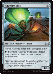 Haywire Mite [Duskmourn: House of Horror Commander] | Rook's Games and More
