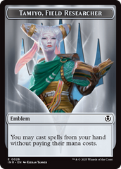 Human Soldier (0020) // Emblem - Tamiyo, Field Researcher Double-Sided Token [Innistrad Remastered Tokens] | Rook's Games and More