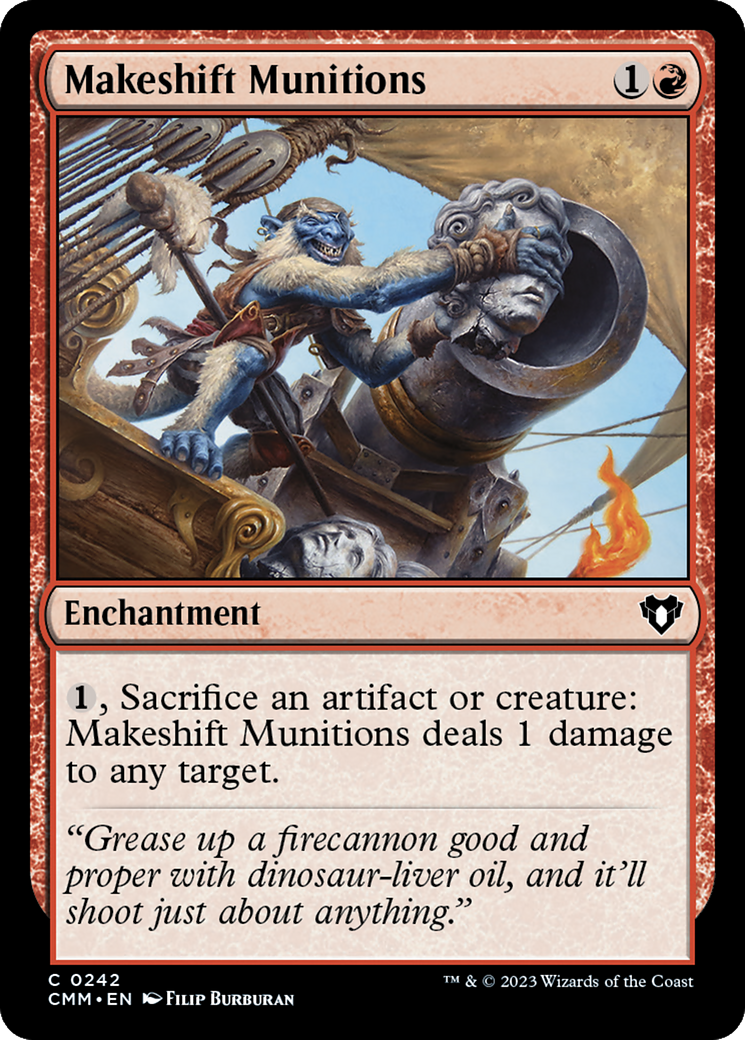 Makeshift Munitions [Commander Masters] | Rook's Games and More