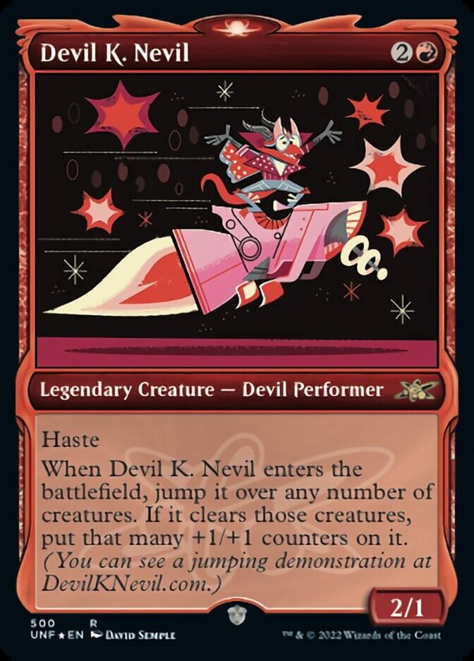 Devil K. Nevil (Showcase) (Galaxy Foil) [Unfinity] | Rook's Games and More