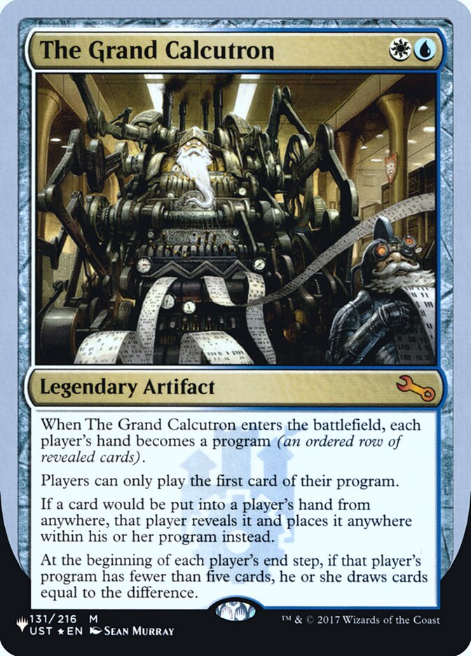 The Grand Calcutron (Unfinity Foil Edition) [The List] | Rook's Games and More