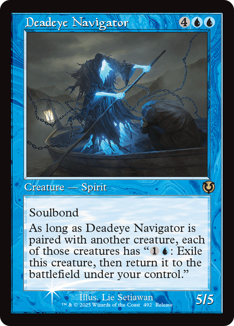 Deadeye Navigator (Retro Frame) [Innistrad Remastered Promos] | Rook's Games and More