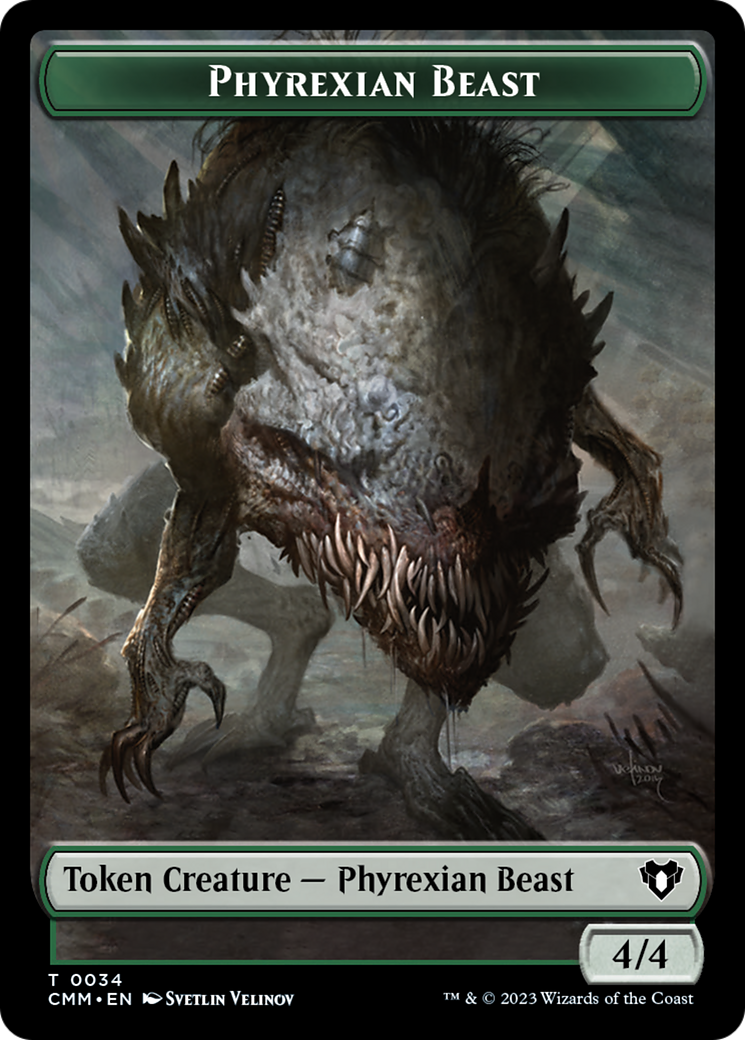 Phyrexian Beast Token [Commander Masters Tokens] | Rook's Games and More