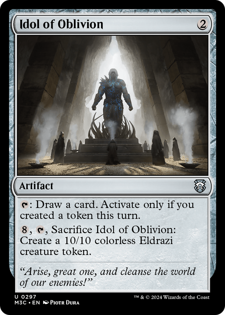 Idol of Oblivion (Ripple Foil) [Modern Horizons 3 Commander] | Rook's Games and More