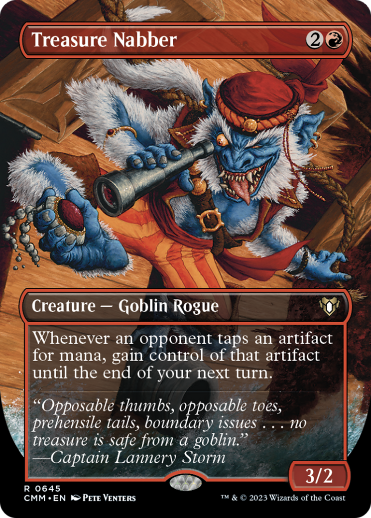 Treasure Nabber (Borderless Alternate Art) [Commander Masters] | Rook's Games and More