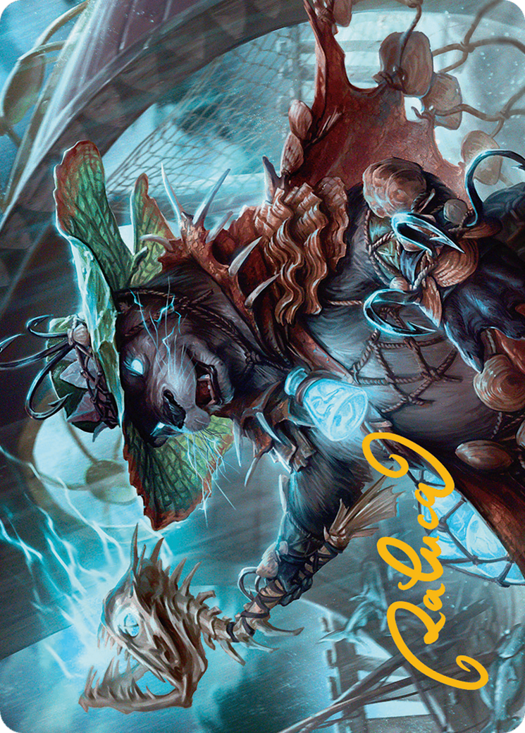 Tempest Angler Art Card (Gold-Stamped Signature) [Bloomburrow Art Series] | Rook's Games and More