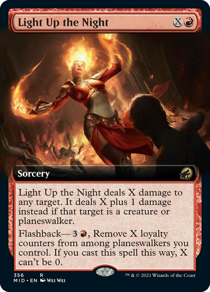 Light Up the Night (Extended Art) [Innistrad: Midnight Hunt] | Rook's Games and More