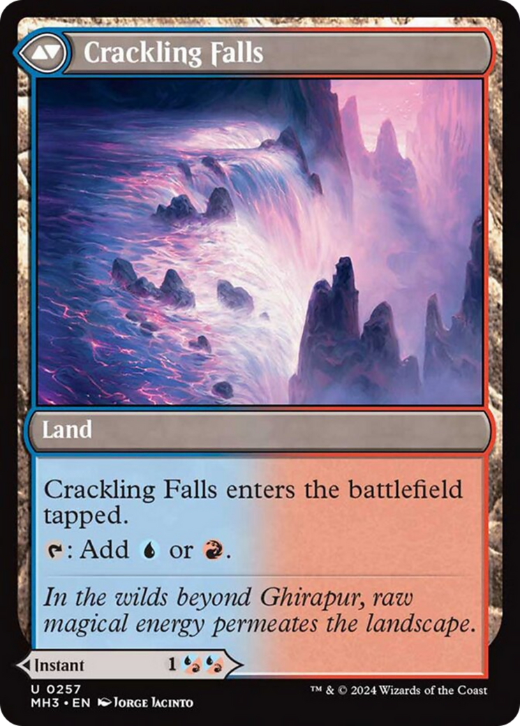 Rush of Inspiration // Crackling Falls [Modern Horizons 3] | Rook's Games and More