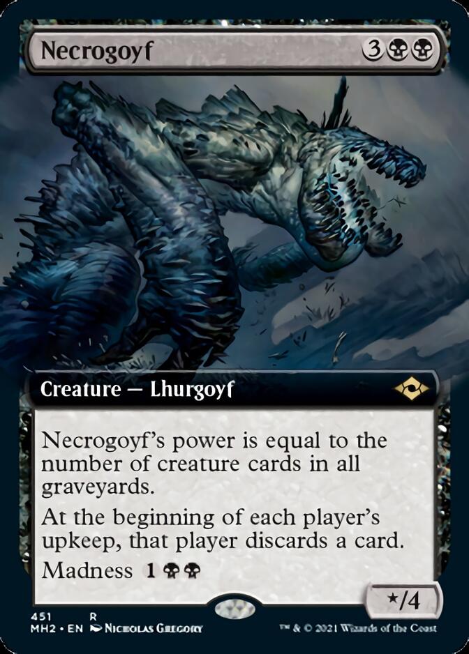 Necrogoyf (Extended Art) [Modern Horizons 2] | Rook's Games and More