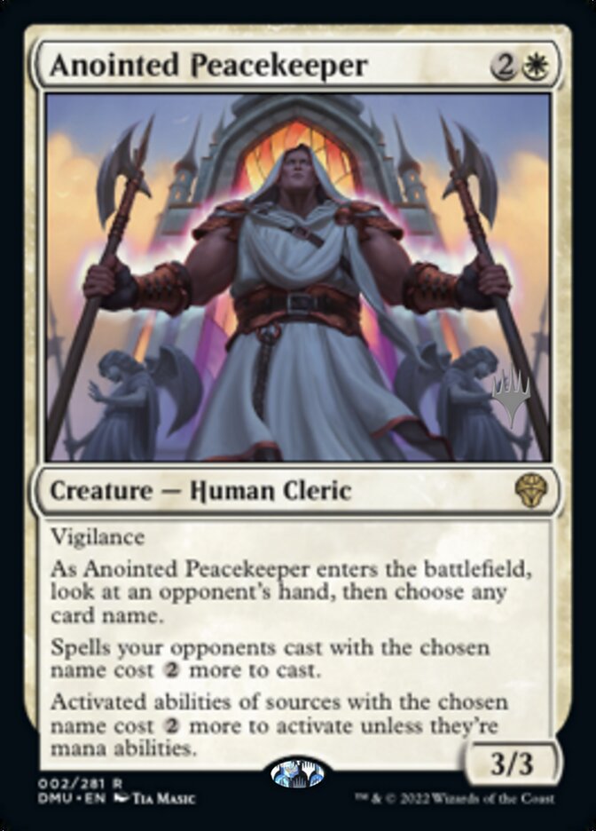 Anointed Peacekeeper (Promo Pack) [Dominaria United Promos] | Rook's Games and More