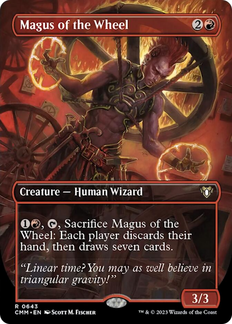 Magus of the Wheel (Borderless Alternate Art) [Commander Masters] | Rook's Games and More