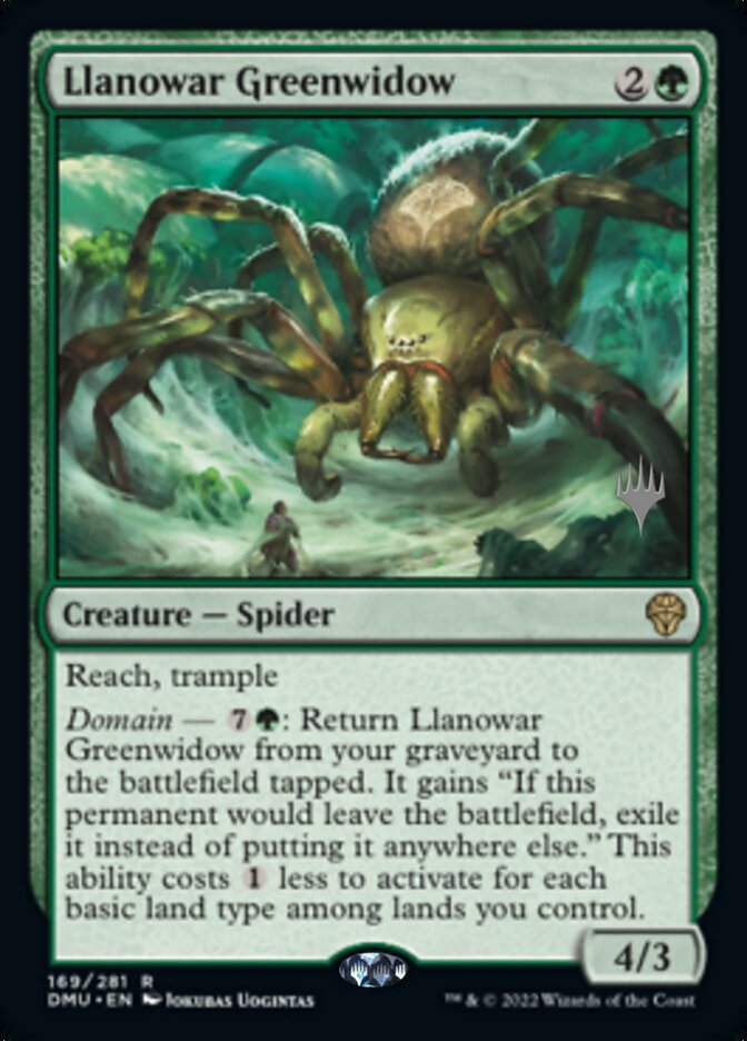 Llanowar Greenwidow (Promo Pack) [Dominaria United Promos] | Rook's Games and More