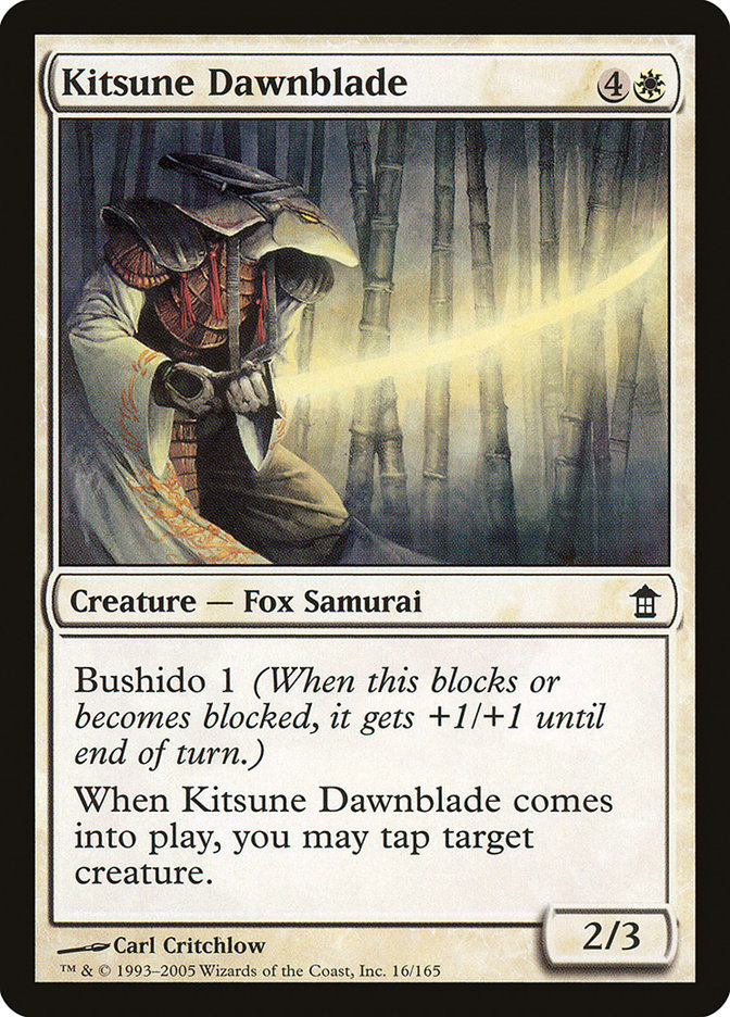 Kitsune Dawnblade [Saviors of Kamigawa] | Rook's Games and More