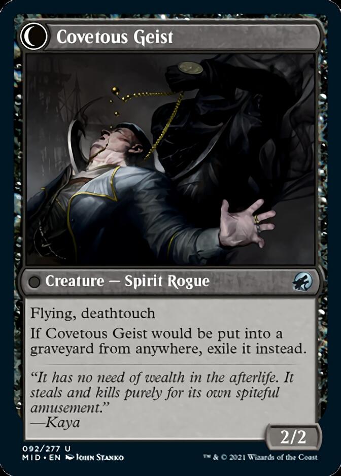 Covert Cutpurse // Covetous Geist [Innistrad: Midnight Hunt] | Rook's Games and More