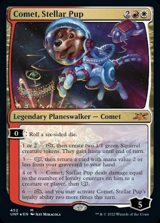 Comet, Stellar Pup (Galaxy Foil) [Unfinity] | Rook's Games and More