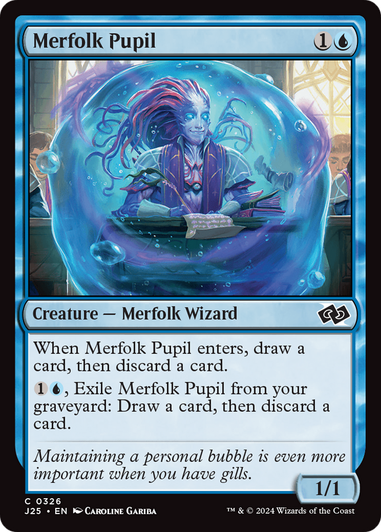 Merfolk Pupil [Foundations Jumpstart] | Rook's Games and More