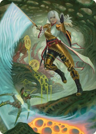 The Eternal Wanderer Art Card [Phyrexia: All Will Be One Art Series] | Rook's Games and More