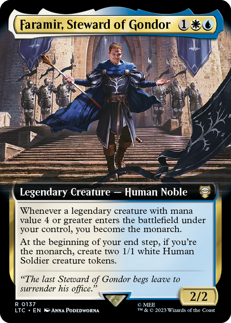 Faramir, Steward of Gondor (Extended Art) [The Lord of the Rings: Tales of Middle-Earth Commander] | Rook's Games and More