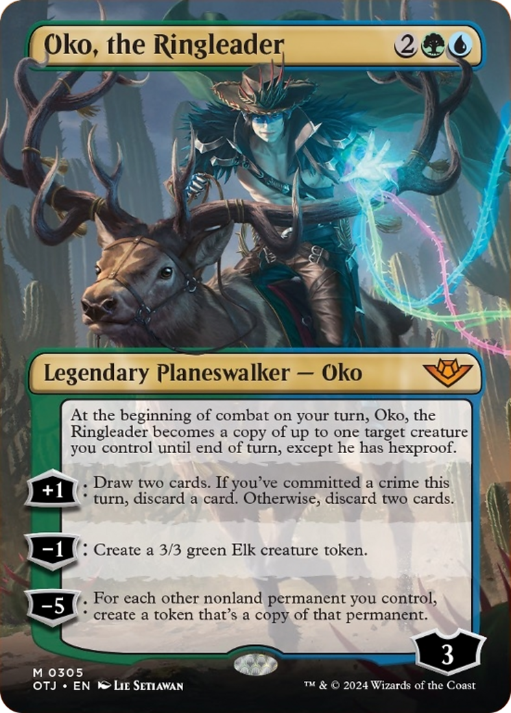 Oko, the Ringleader (Borderless) [Outlaws of Thunder Junction] | Rook's Games and More
