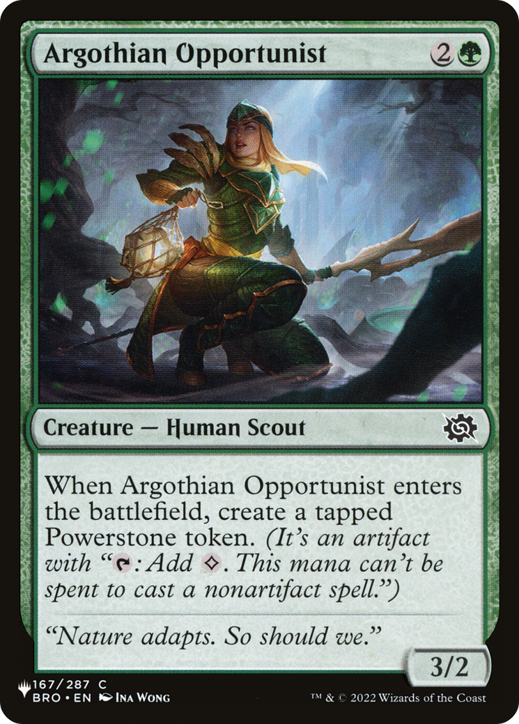 Argothian Opportunist [The List Reprints] | Rook's Games and More