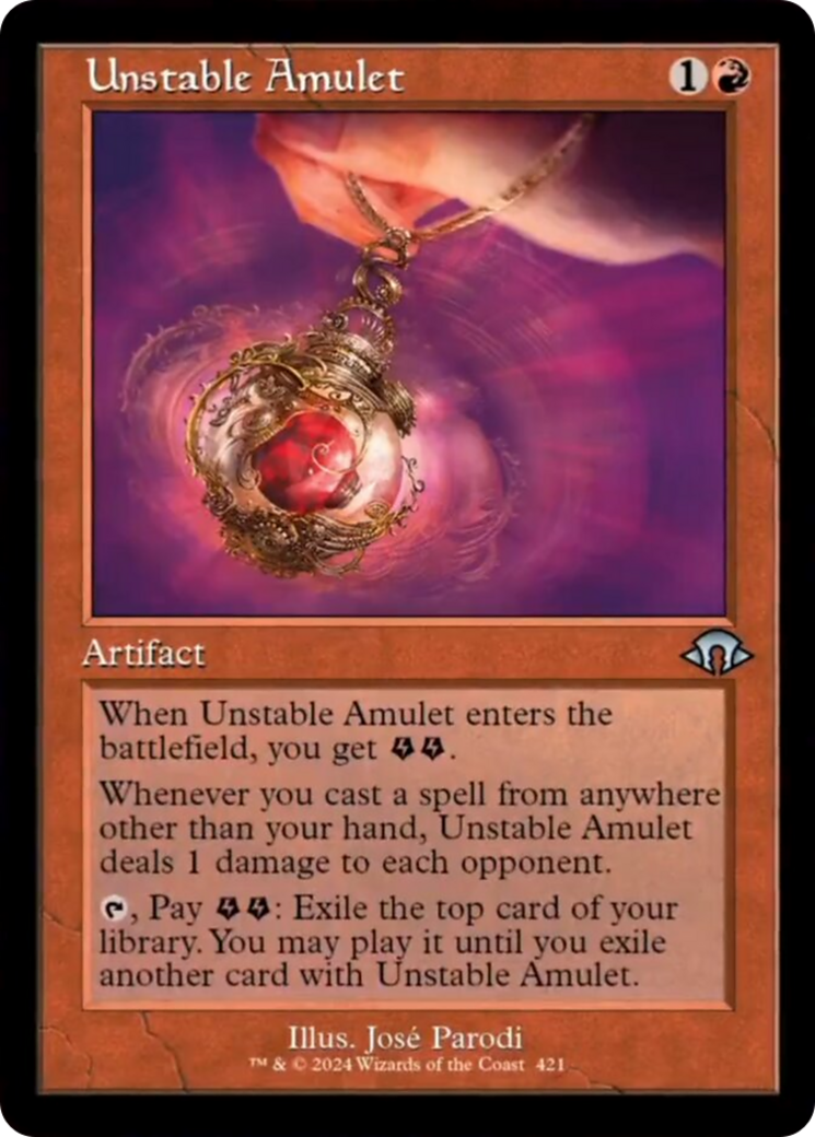 Unstable Amulet (Retro) [Modern Horizons 3] | Rook's Games and More