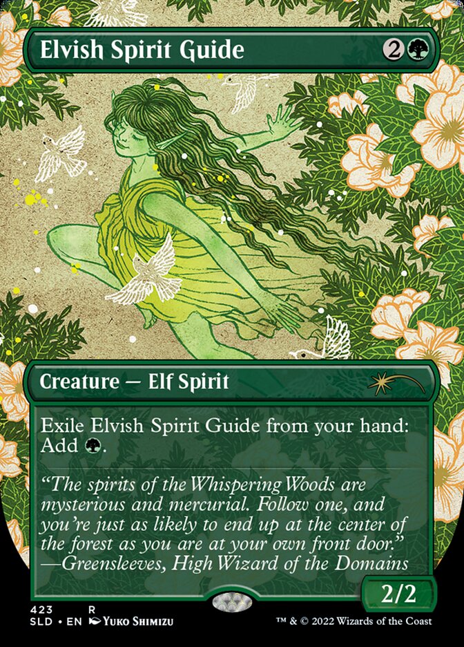 Elvish Spirit Guide (Borderless) [Secret Lair Drop Series] | Rook's Games and More