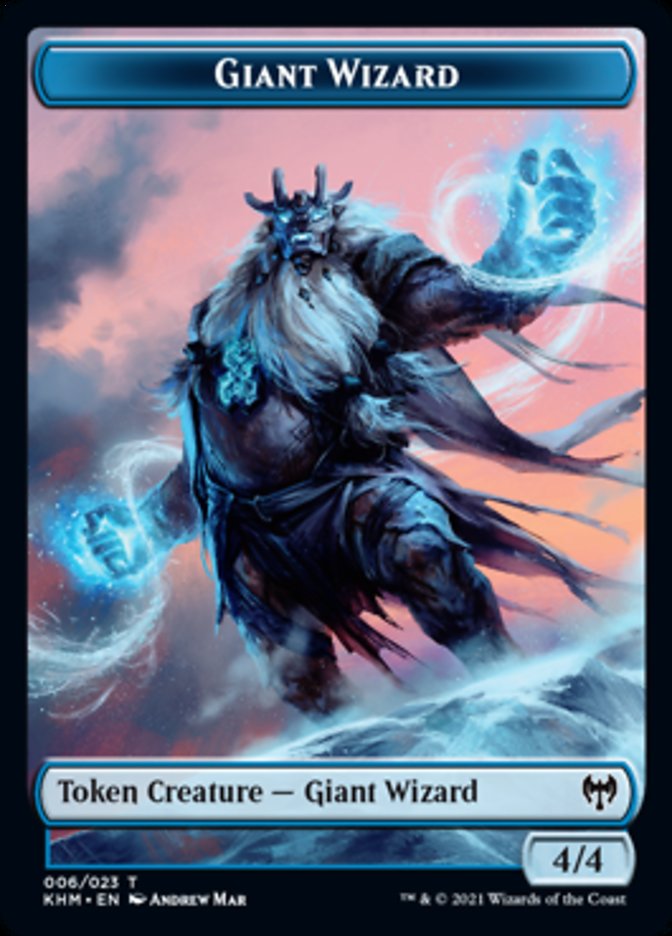 Giant Wizard Token [Kaldheim Tokens] | Rook's Games and More