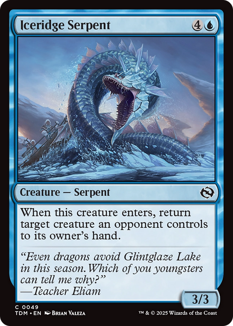 Iceridge Serpent [Tarkir: Dragonstorm] | Rook's Games and More