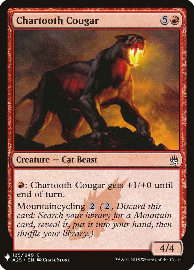 Chartooth Cougar [Mystery Booster] | Rook's Games and More