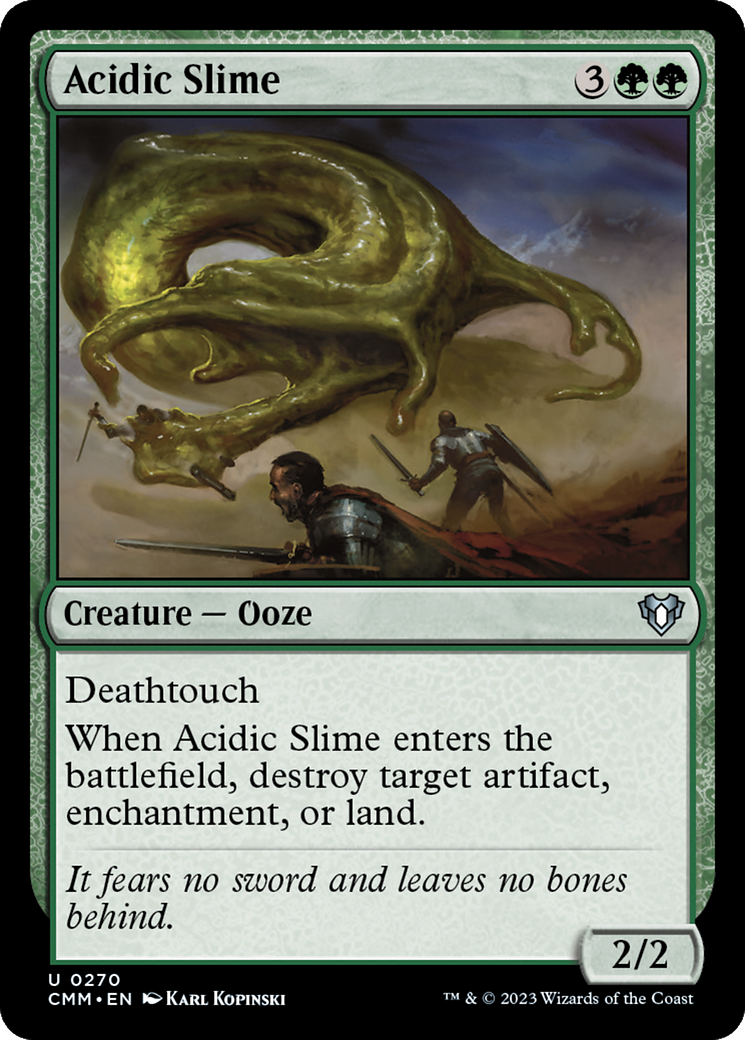 Acidic Slime [Commander Masters] | Rook's Games and More